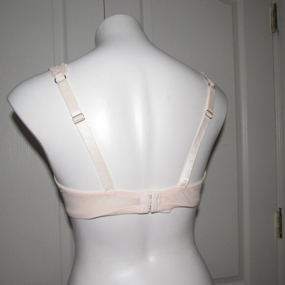 ThirdLove 24/7 Lace Contour Plunge Bra 35E ― Blush Nude Romantic Lift - Picture 3 of 4